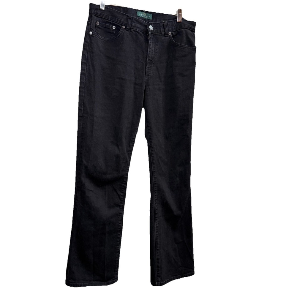 Lauren Ralph Lauren Women's Jeans Co Classic Bootcut Size 8 Black Denim Stretch